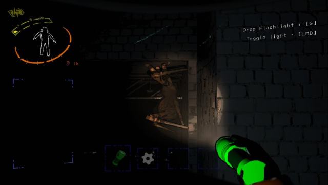 Un Bunker Spider colgando de una pared.