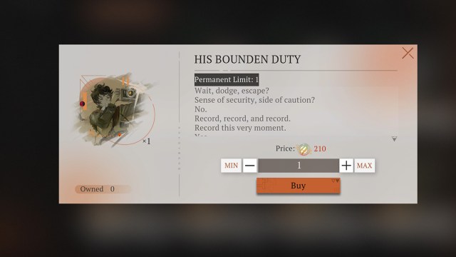 Su menú de compras Bounden Duty Psychube.