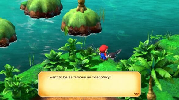 Super Mario RPG: Solución de rompecabezas de canciones de renacuajo de Melody Bay

