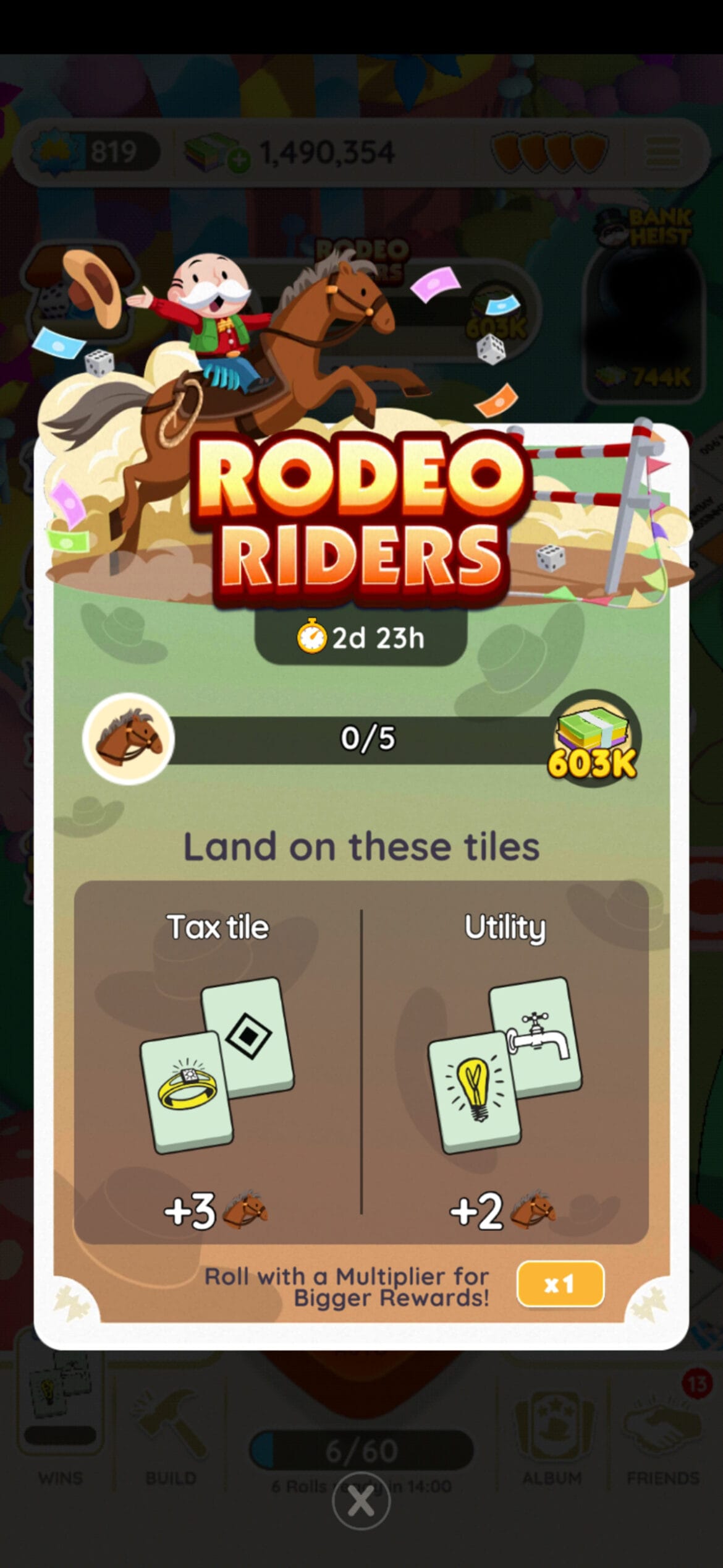 Featured image for the Rodeo Riders event in Monopoly GO
