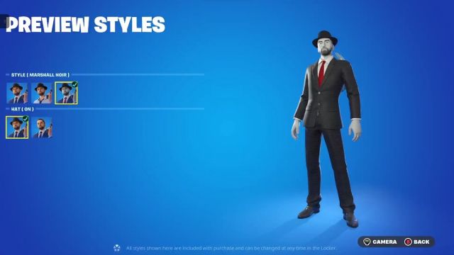 Vista detallada cosmética del evento cruzado de Fortnite Eminem Marshall Nevermore.