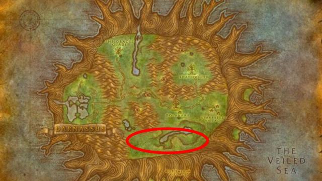 WoW SoD: dónde encontrar al espadachín errante en WoW Classic: Season of Discovery 12 Ubicación del espadachín errante en Teldrassil.
