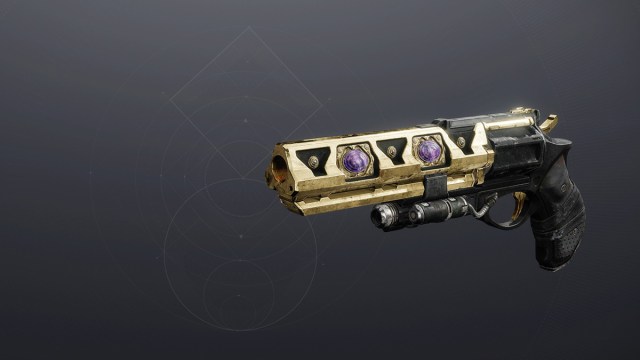 Una vista lateral del cañón de mano Austringer.