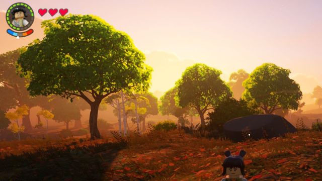 Cómo mantenerse caliente en LEGO Fortnite 8 El medidor de temperatura en LEGO Fortnite.