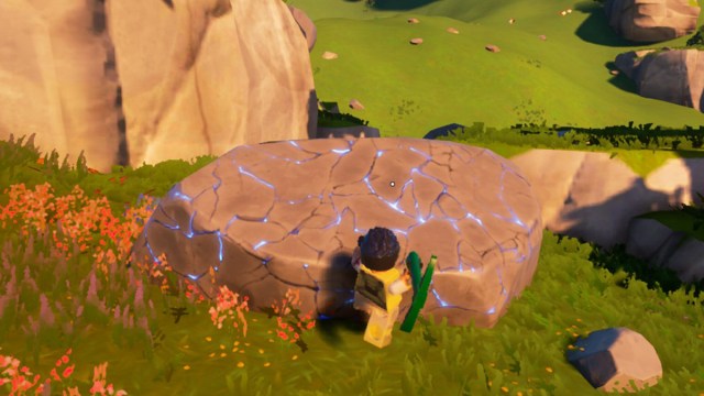 LEGO Fortnite: Cómo conseguir y hacer losa de granito 8 Jugador extrayendo granito en LEGO Fortnite