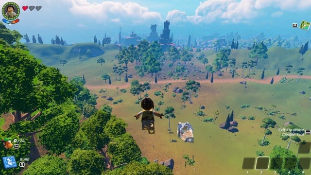 Personaje de Lego avanzando hacia el desierto