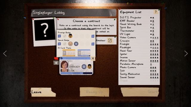 La insignia de identificación del evento navideño 2023 en Phasmophobia