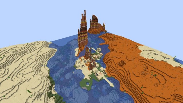 Las 20 mejores semillas del desierto de Minecraft para 1.20.4 32 Pueblo desértico y tierras baldías en Minecraft
