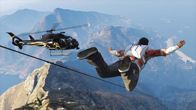 Saltar con un paracaídas en Mount Chiliad en GTA Online