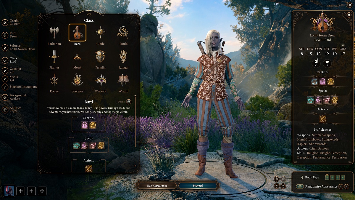 Baldur's Gate 3: la mejor guía de construcción de bardos 9