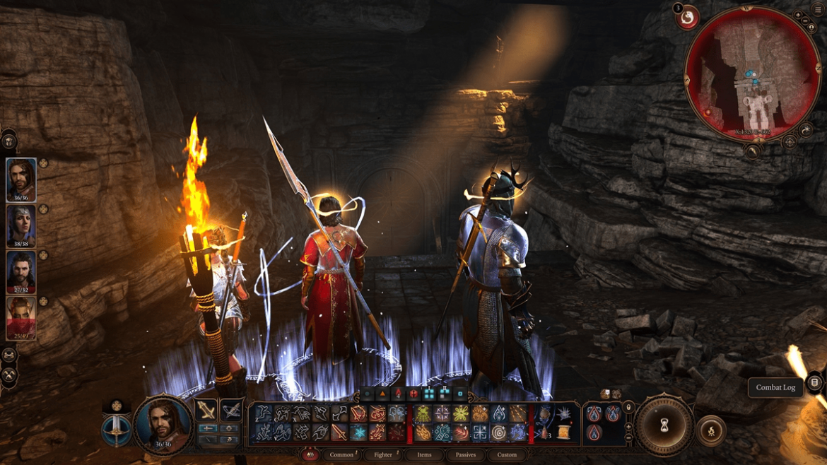 party preparing to fight in baldur