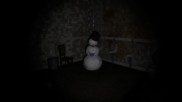 A snowman in the Phasmophobia Holiday event 2023.