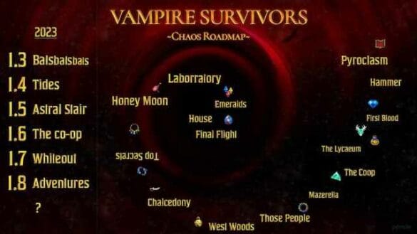 La actualización de Vampire Survivors Adventures finalmente tiene fecha de lanzamiento y es antes de lo que imaginas

