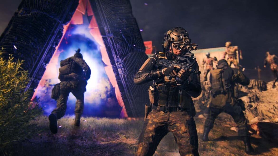 CoD players moving through the Dark Aether