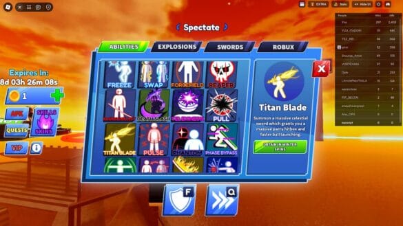 Cómo conseguir Titan Blade en Blade Ball
