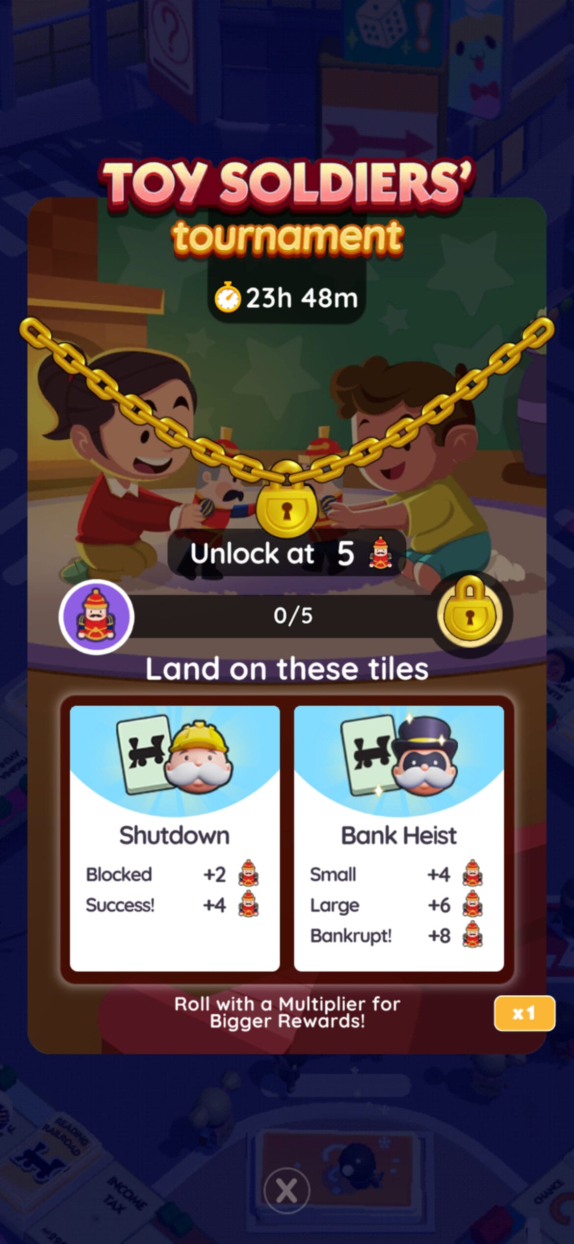 A header for the Toy Soldiers