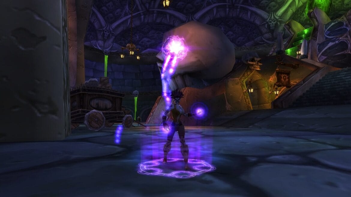 Undead Warlock Summoning a Demon