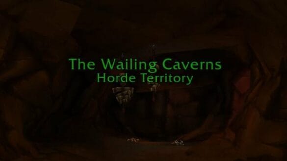 The title screen for Wailing Caverns.
