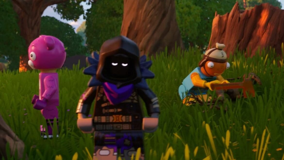 LEGO Fortnite men gathering.
