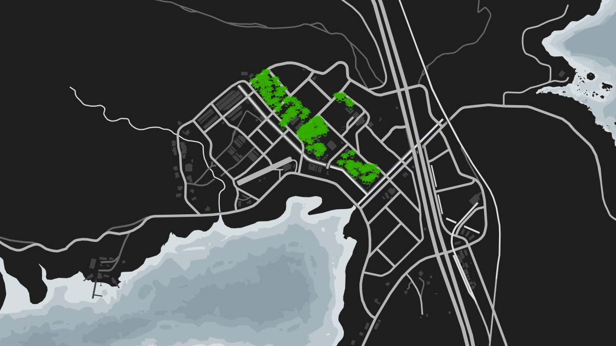 Ubicaciones de animales de vaca en el mapa de GTA 5 Online