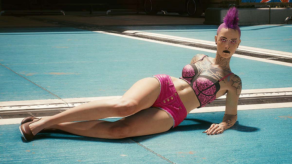 Bustier de membrana flexible visto en Cyberpunk 2077