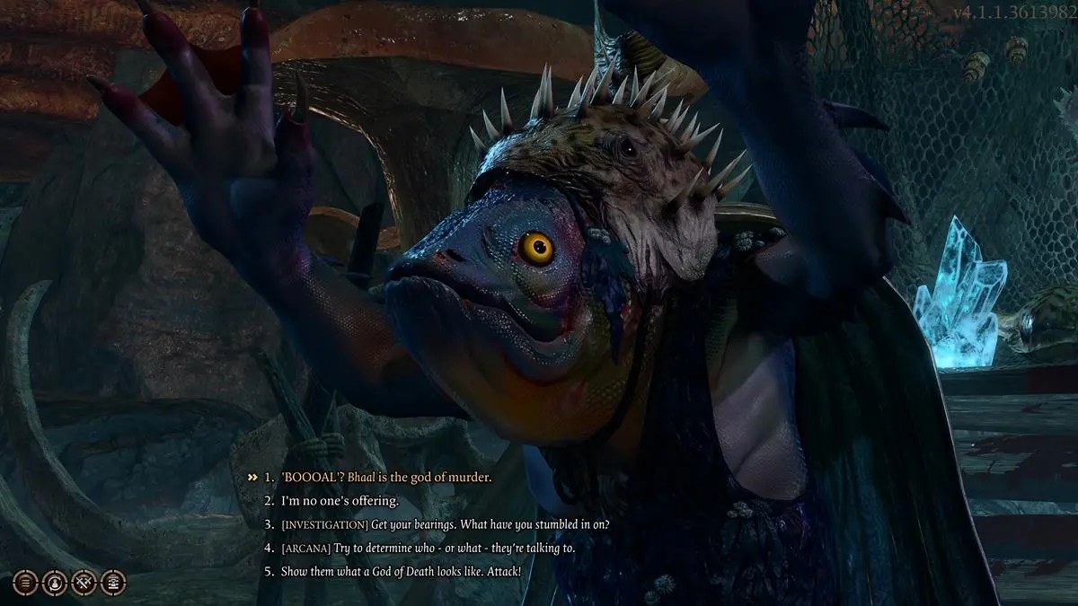 gente pez bg3 kuo toa hablando con el jugador