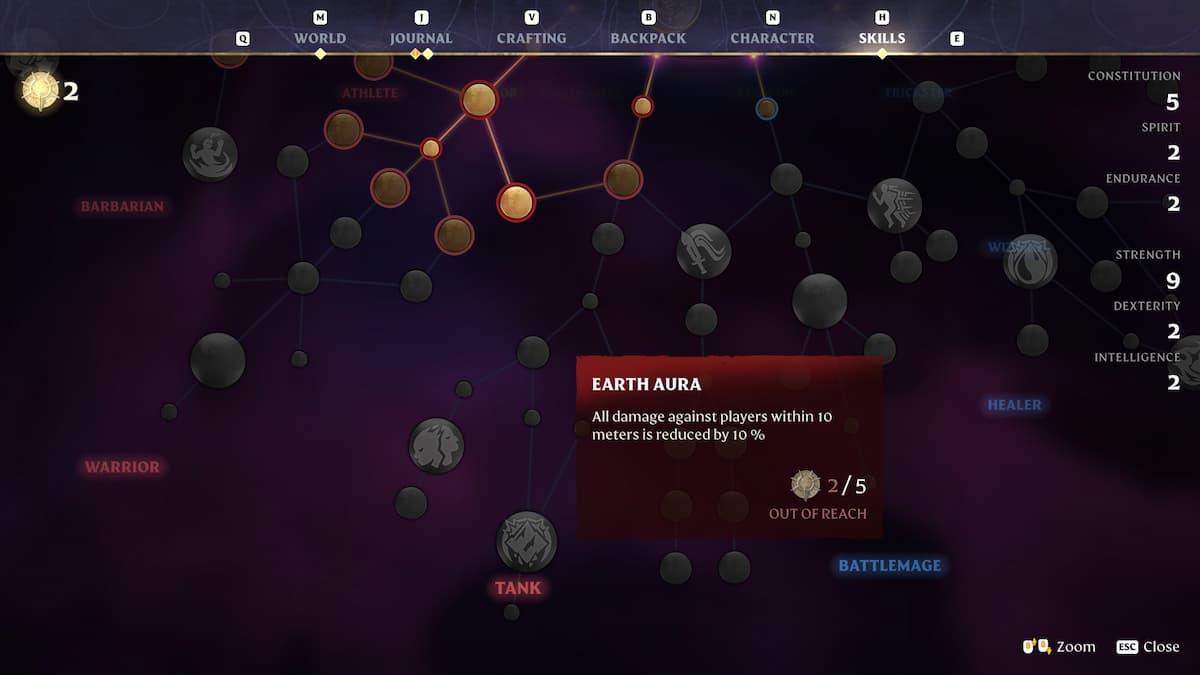 Habilidad de combate del Aura de la Tierra.