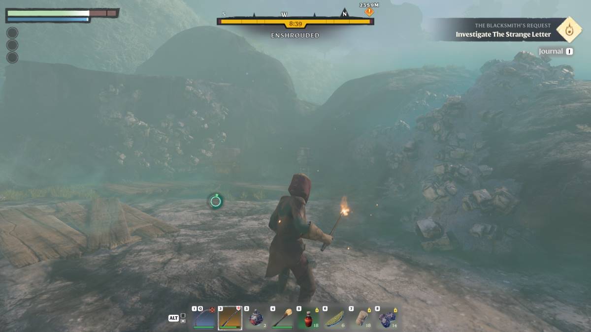 Los depósitos de sal en la Cantera Salina de Enshrouded