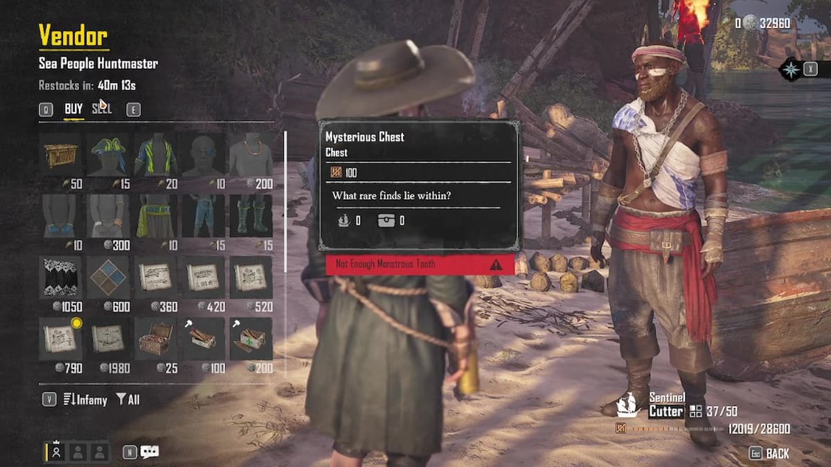 Inventario de Sea People Huntmaster. 