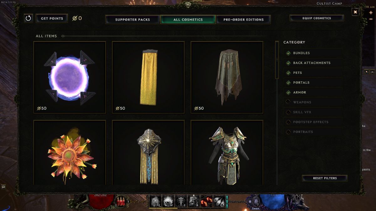 Carta de cosmética de última época.