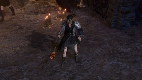 Last Epoch character standing on the ground.