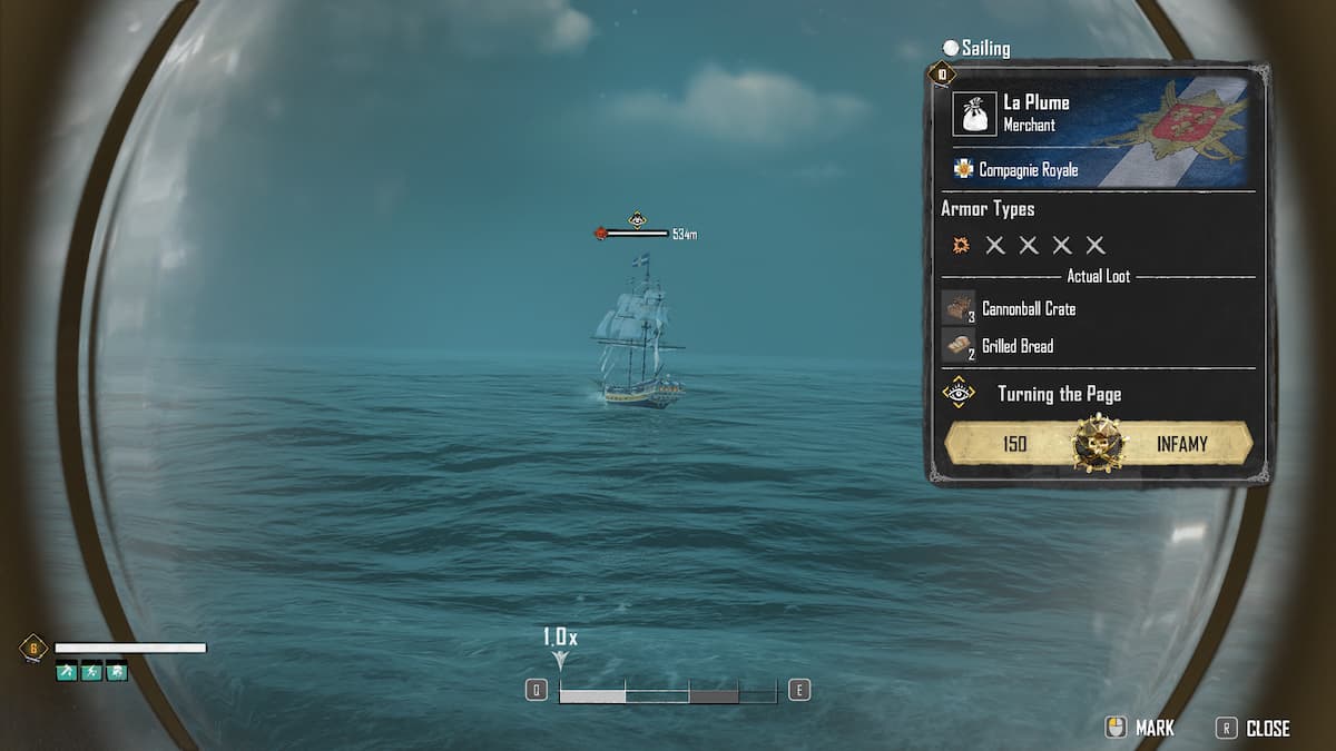 Volviendo la página del barco enemigo.