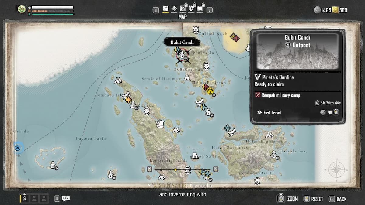 Ubicación del mapa de Bukit Candi