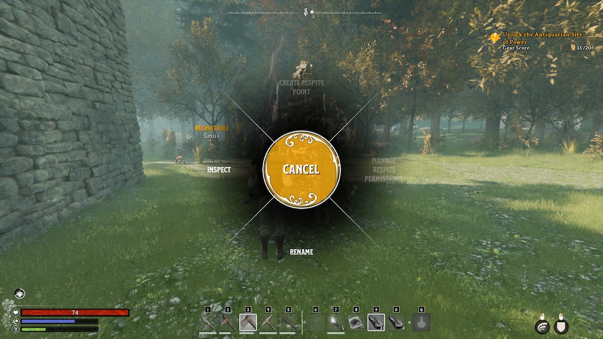 Rueda de acción Estate Cairn. 