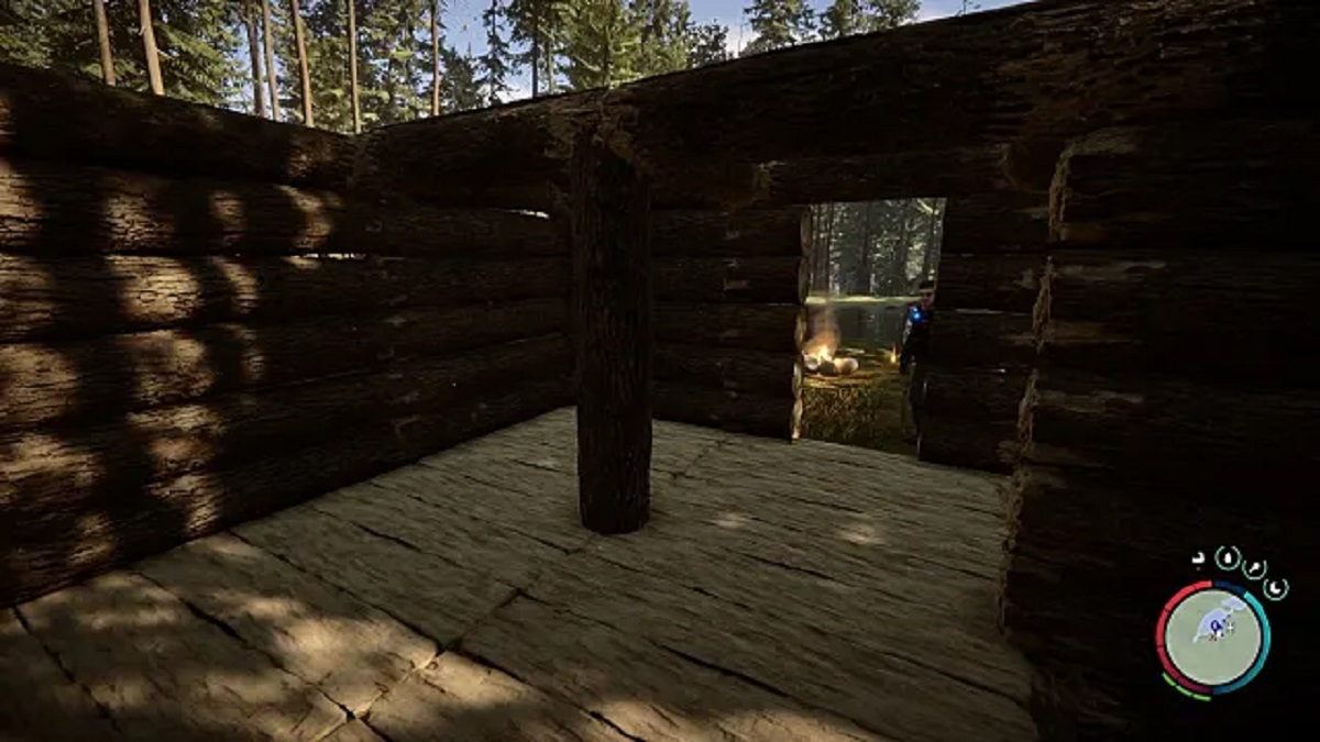 Cómo construir un techo en Sons of the Forest 11 Tronco para sostener un techo