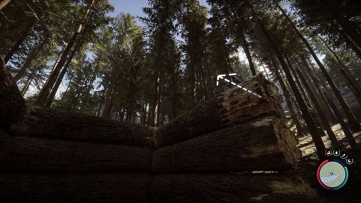 Cómo construir un techo en Sons of the Forest 12 Agregar un marco para el techo