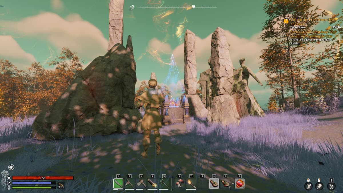 Personaje frente a una Bastilla de Insight. 