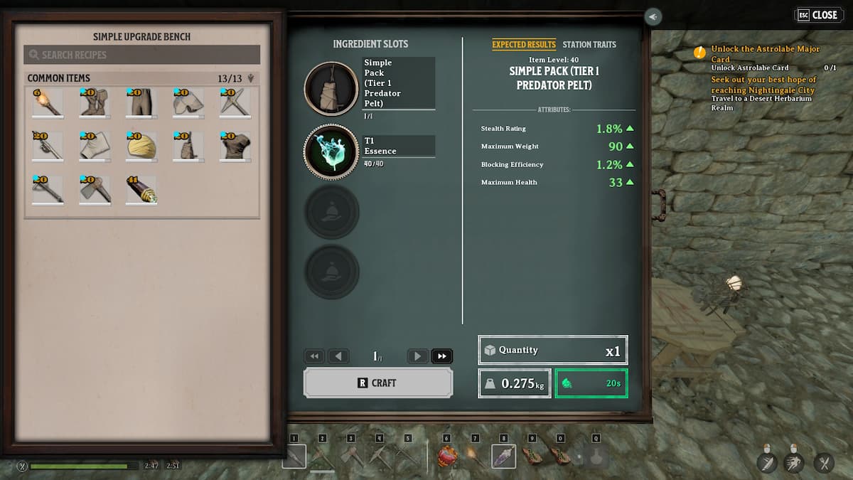 Actualizar los requisitos del paquete simple.