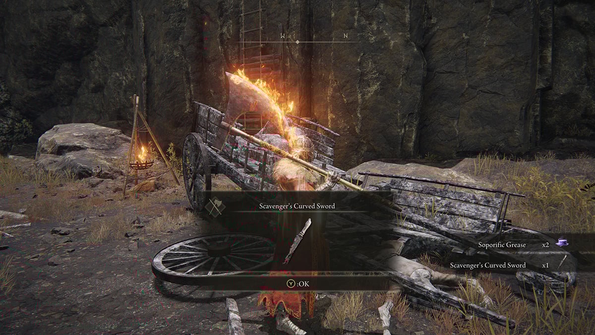Conseguir la espada curva del carroñero en Elden Ring