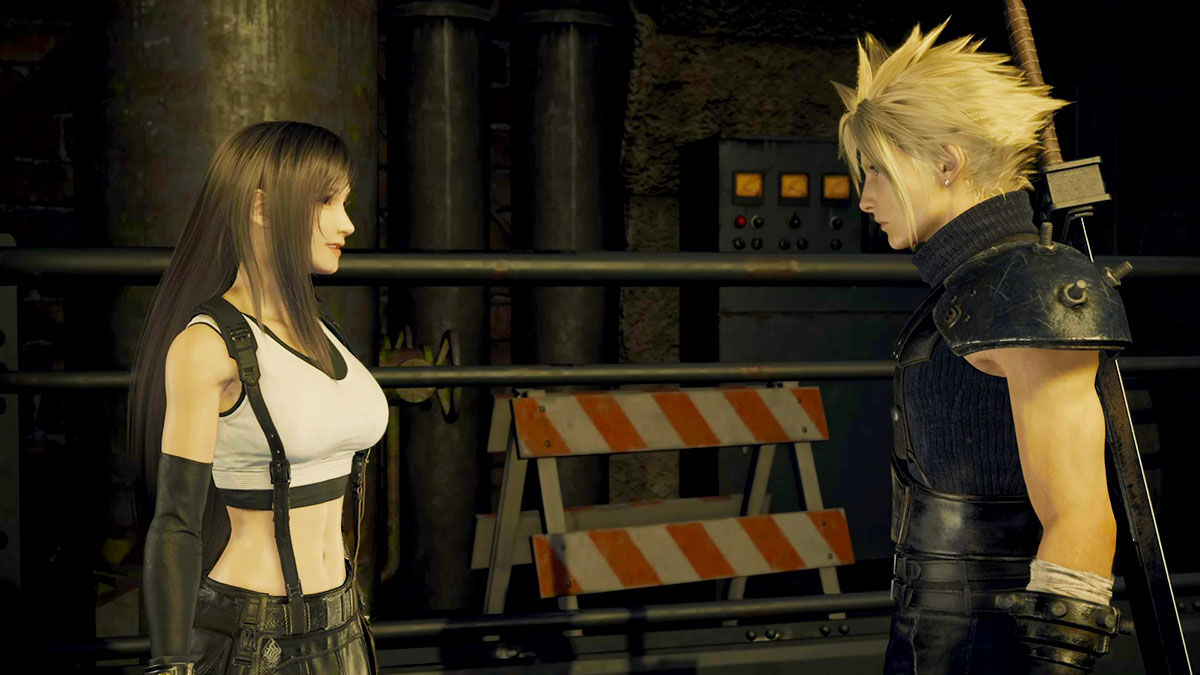Tifa y Cloud hablando en Final Fantasy 7 Rebirth