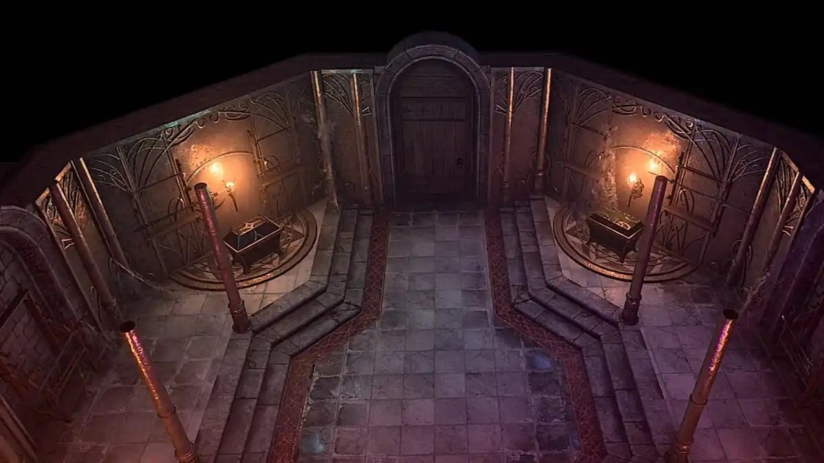 un pasillo del santuario de magos