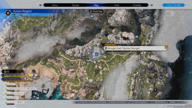 La ubicación de Junon Mogstool en Final Fantasy 7 Rebirth