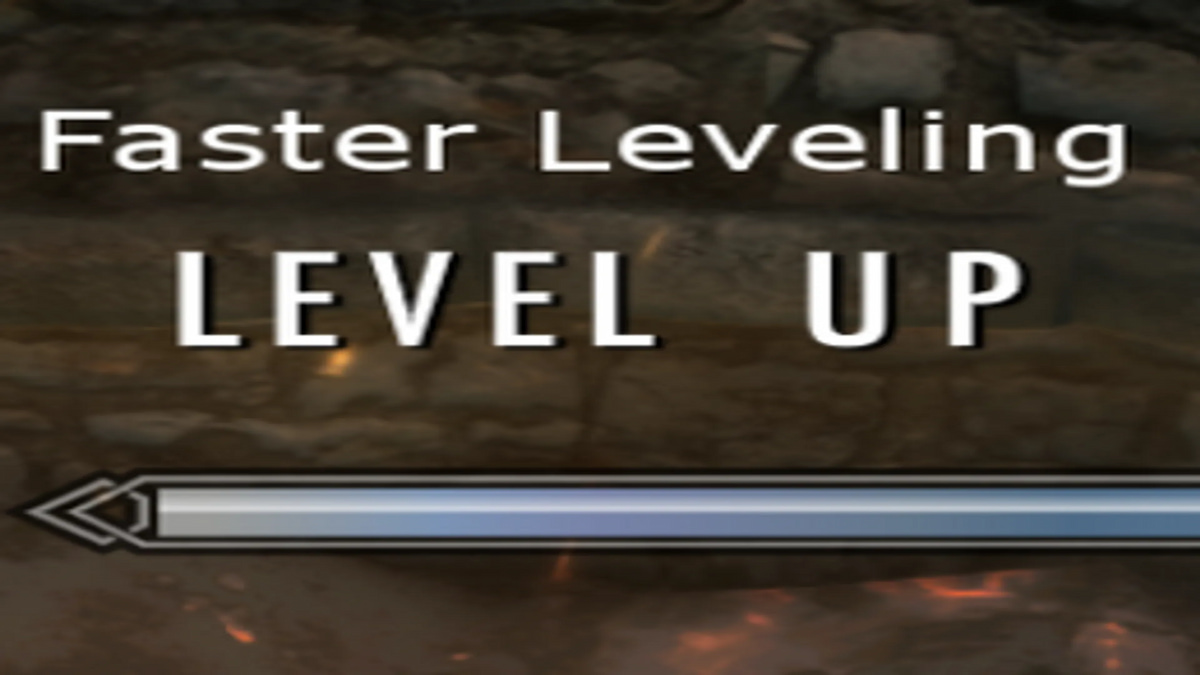 mod de subida de nivel más rápido en skyrim