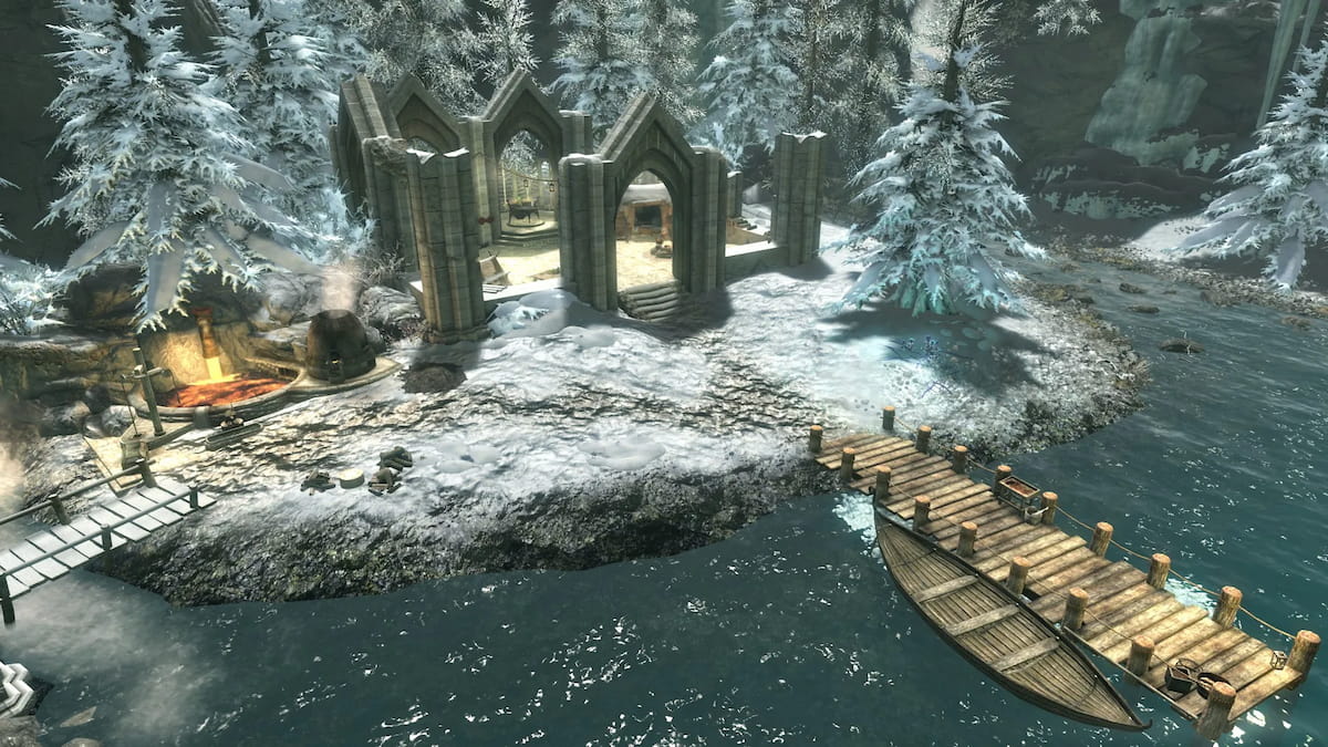 oasis nevado en skyrim