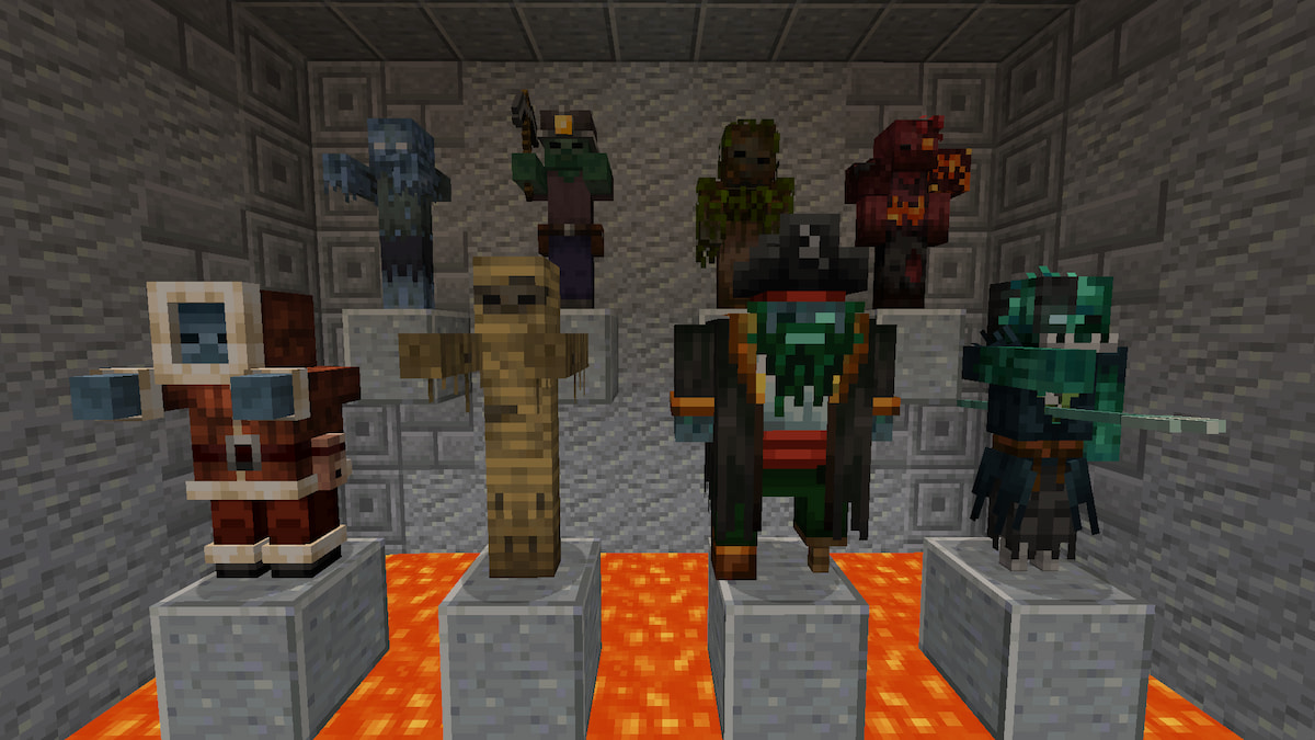 Las ocho principales nuevas variantes de zombies del mod Rotten Creatures Minecraft.