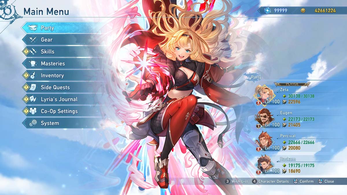 Reemplazo de arte de bienvenida para personajes en GBF Relink