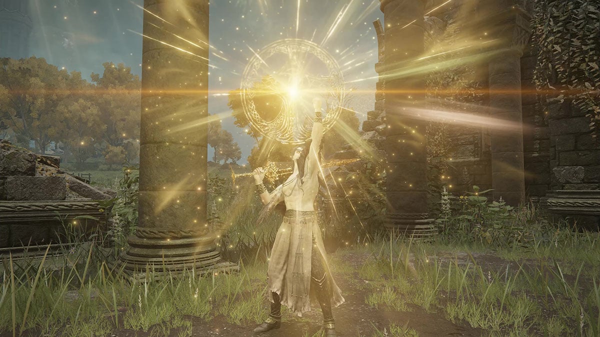 Lanzar un hechizo de encantamiento en Elden Ring