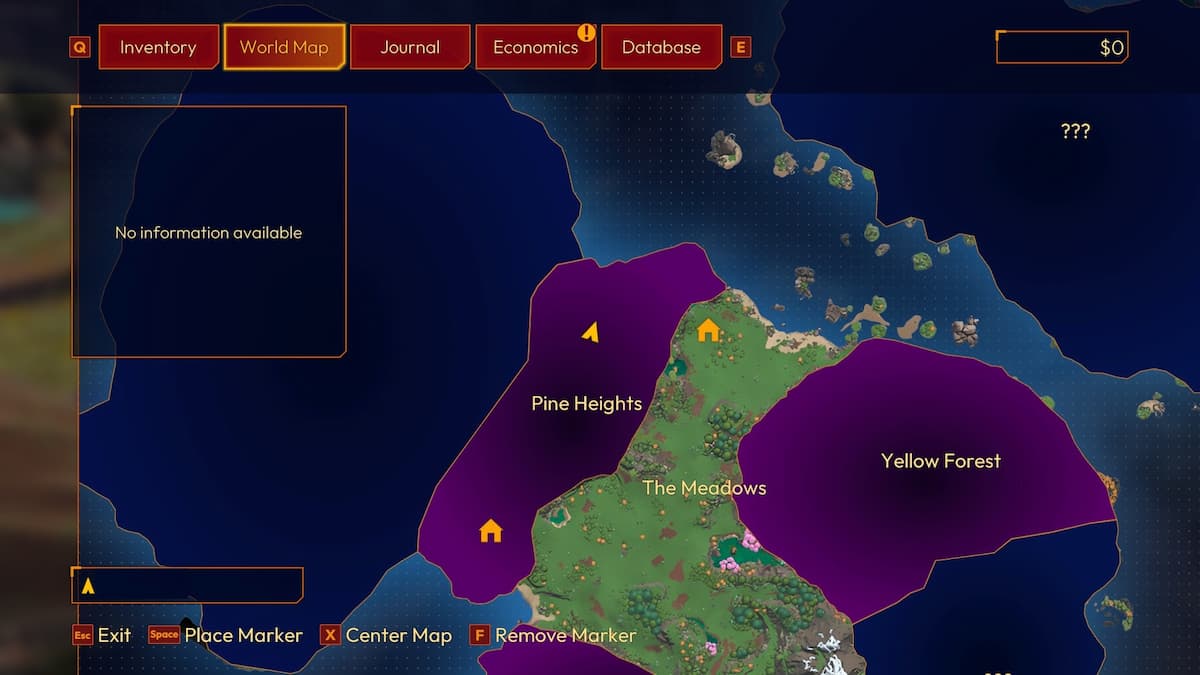 Ubicaciones de limo nocivo en Pine Heights en Lightyear Frontier