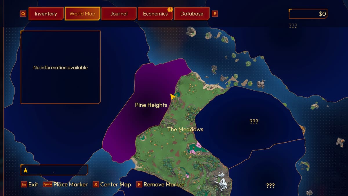 Ubicación del mapa de mangueras de riego en Lightyear Frontier