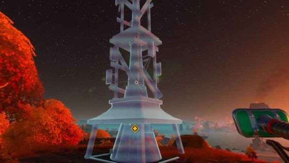 Cómo llegar a un lugar con buena recepción de señal y construir una torre de radio en Lightyear Frontier 
